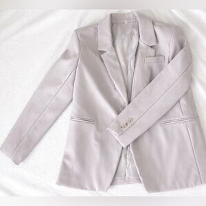 Love Finn light purple leather Blazer | Size M | Brand New | Minimal Chic